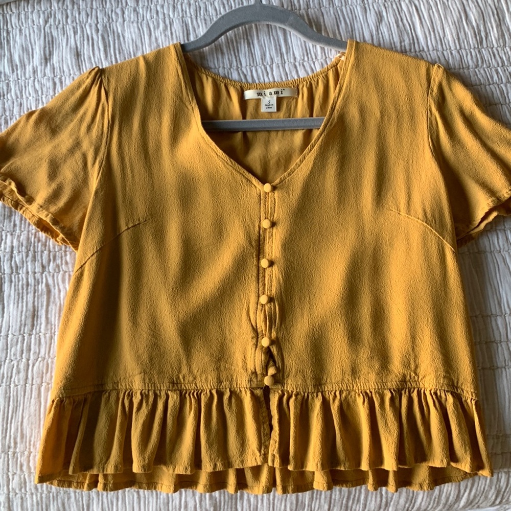 Yellow summer top